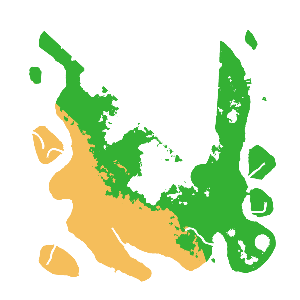 Biome Rust Map: Procedural Map, Size: 3500, Seed: 81753664