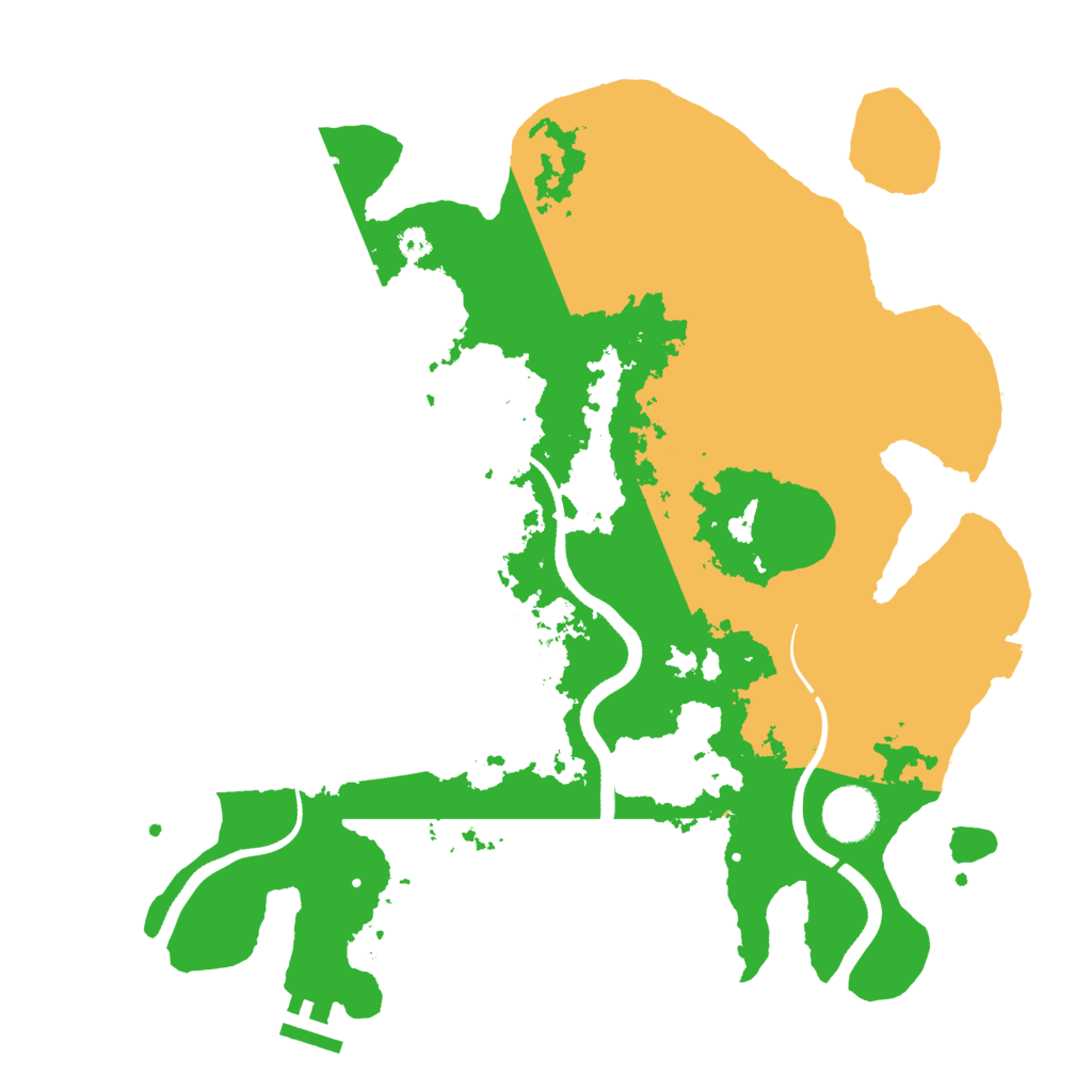 Biome Rust Map: Procedural Map, Size: 3500, Seed: 58085933