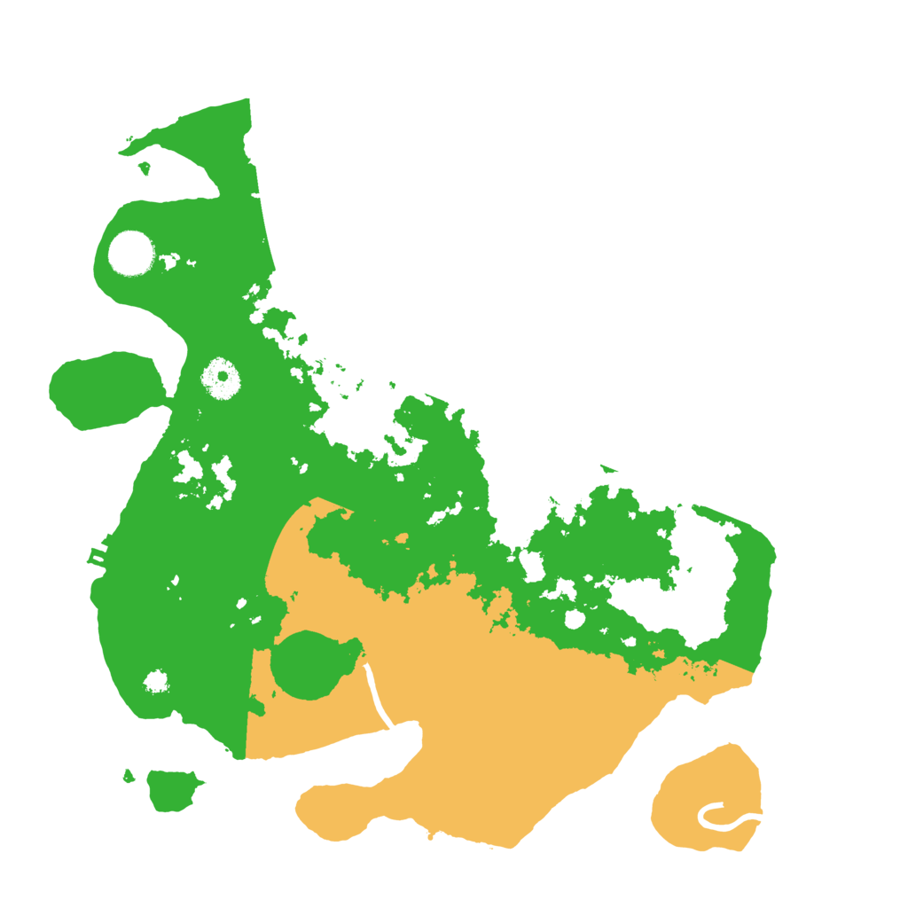 Biome Rust Map: Procedural Map, Size: 3500, Seed: 97399033