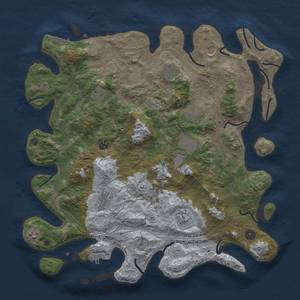 Thumbnail Rust Map: Procedural Map, Size: 4300, Seed: 1898247676, 20 Monuments