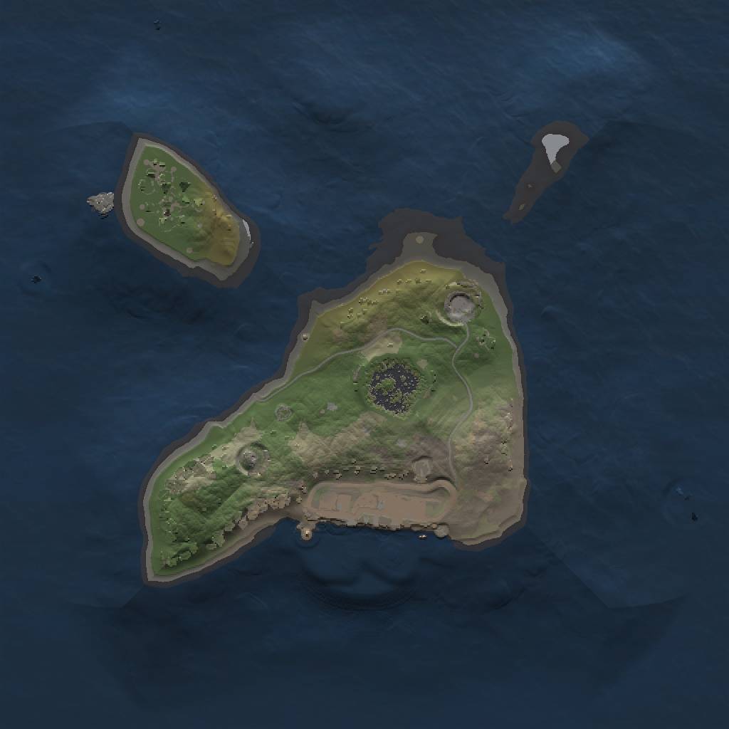 Rust Map: Procedural Map, Size: 1500, Seed: 809704844, 5 Monuments