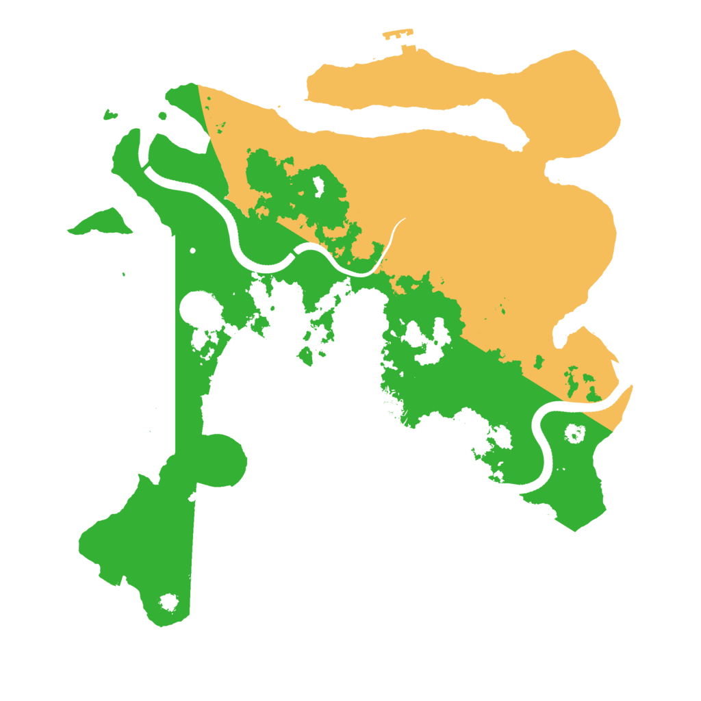 Biome Rust Map: Procedural Map, Size: 3500, Seed: 15969949