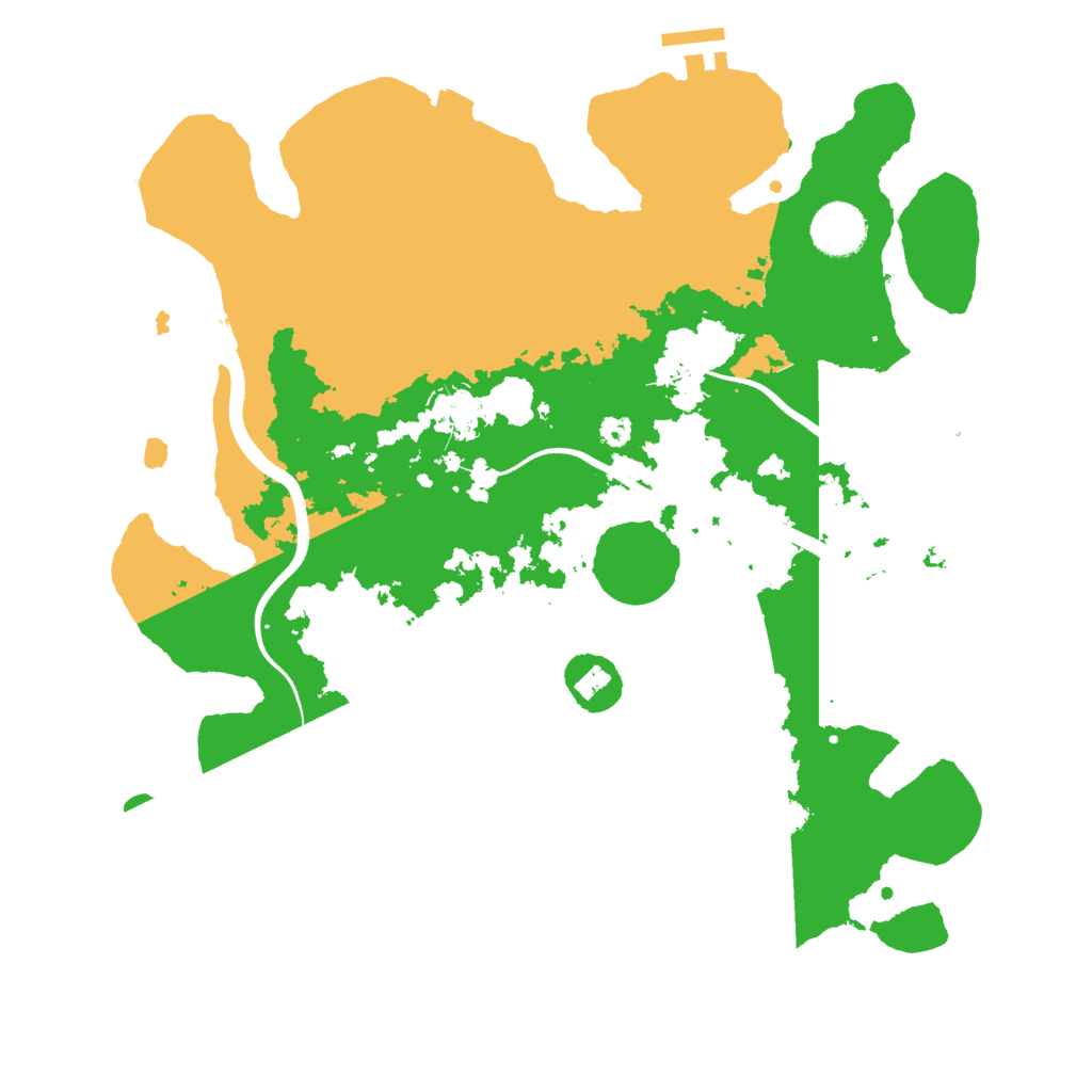 Biome Rust Map: Procedural Map, Size: 3500, Seed: 47669717