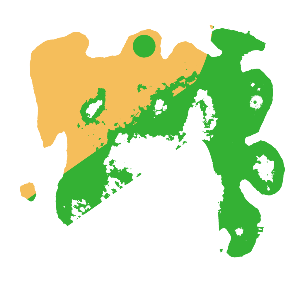 Biome Rust Map: Procedural Map, Size: 3500, Seed: 97009916