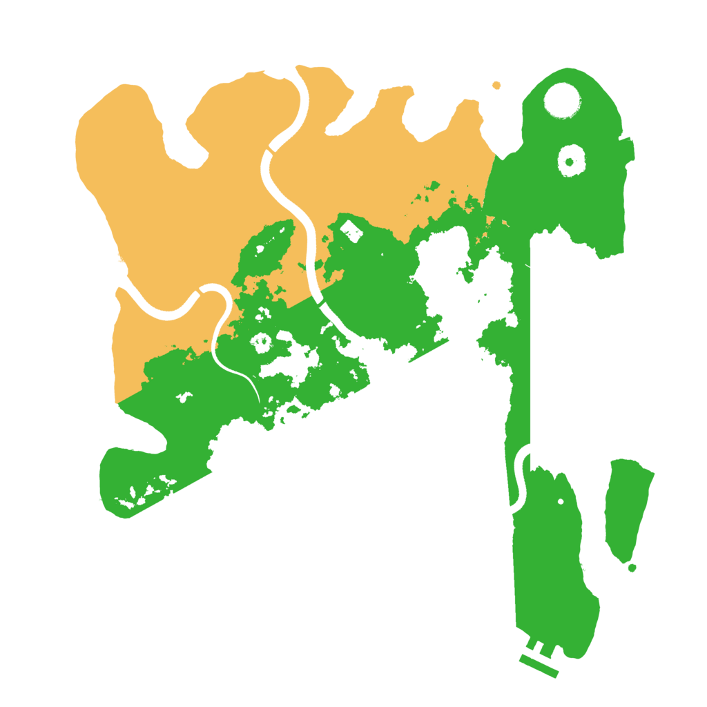 Biome Rust Map: Procedural Map, Size: 3500, Seed: 47567354