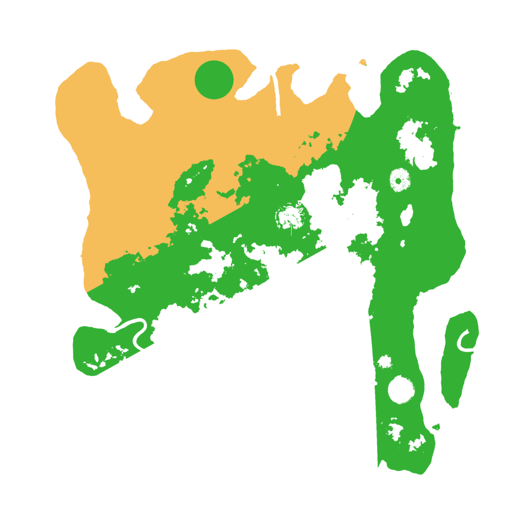 Biome Rust Map: Procedural Map, Size: 3500, Seed: 47567354