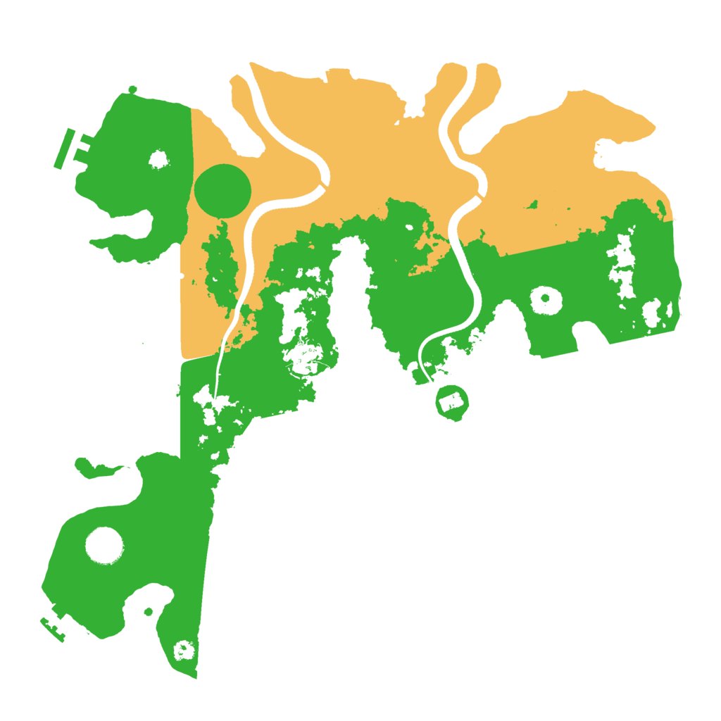 Biome Rust Map: Procedural Map, Size: 3500, Seed: 1354219927