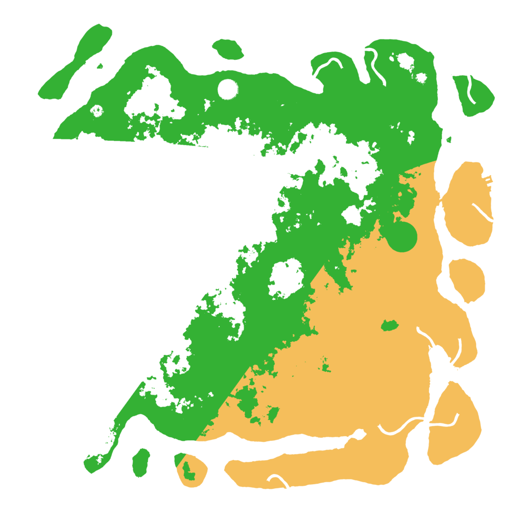 Biome Rust Map: Procedural Map, Size: 4500, Seed: 5826