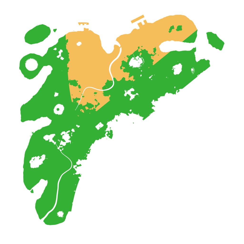 Biome Rust Map: Procedural Map, Size: 3500, Seed: 879401911