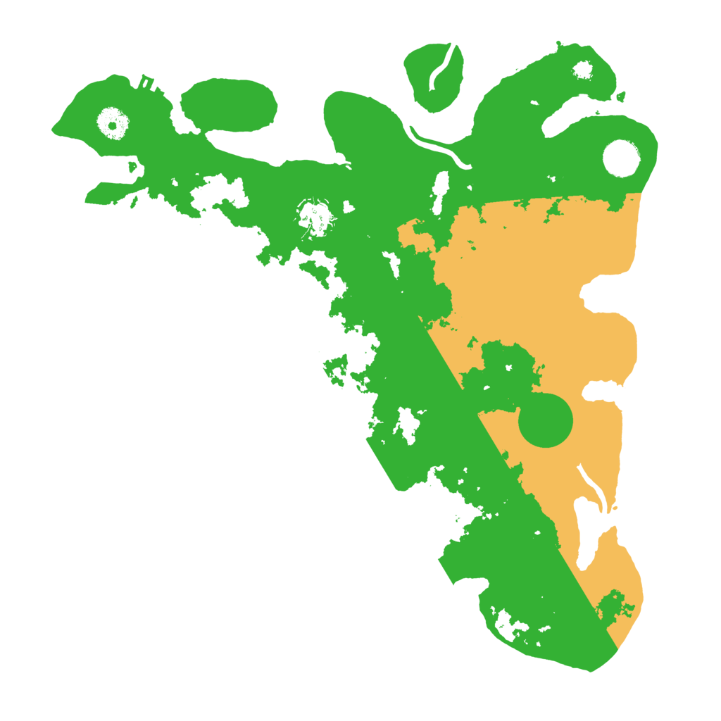 Biome Rust Map: Procedural Map, Size: 3500, Seed: 42222156