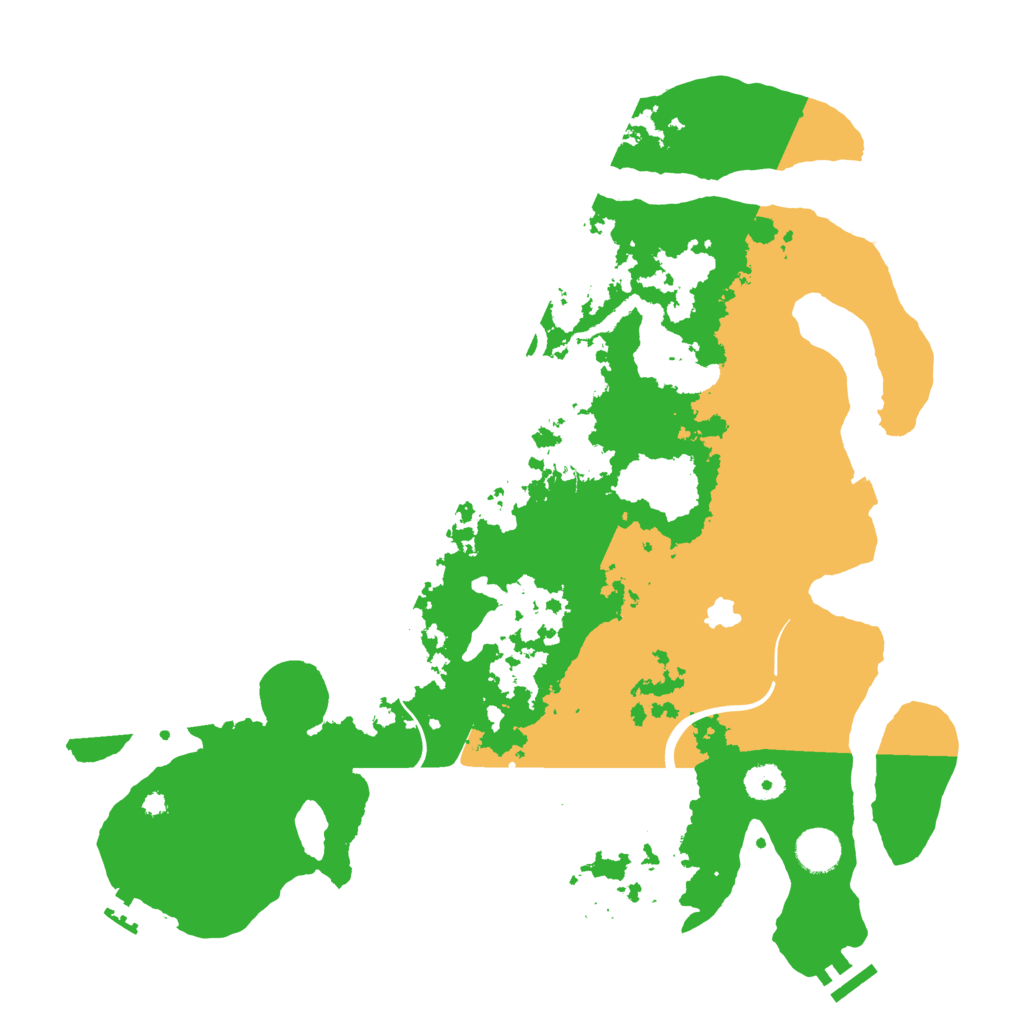 Biome Rust Map: Procedural Map, Size: 4000, Seed: 55185