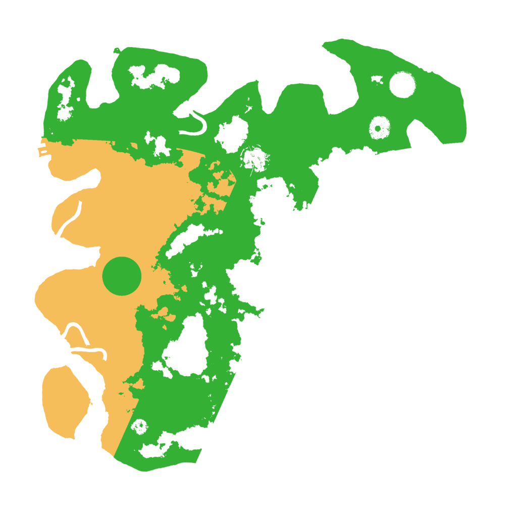 Biome Rust Map: Procedural Map, Size: 3500, Seed: 30963752
