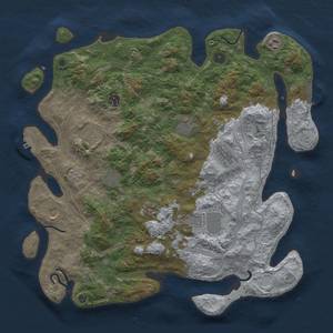 Thumbnail Rust Map: Procedural Map, Size: 4250, Seed: 90923388, 19 Monuments