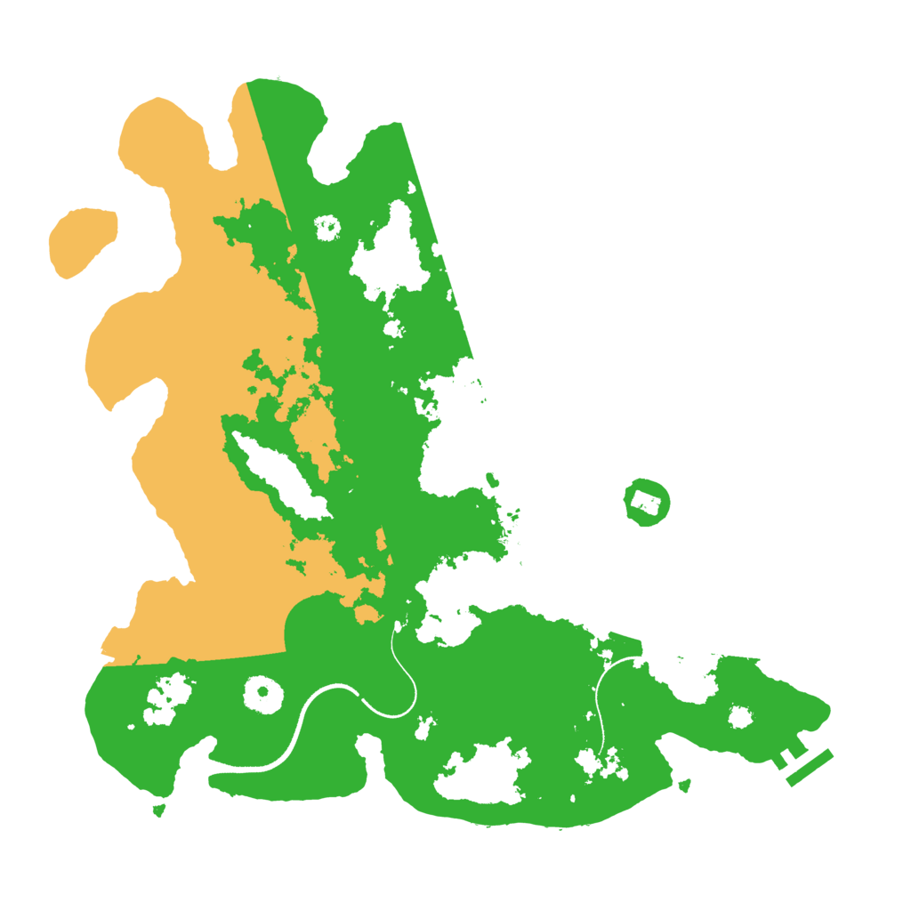 Biome Rust Map: Procedural Map, Size: 3500, Seed: 50292137