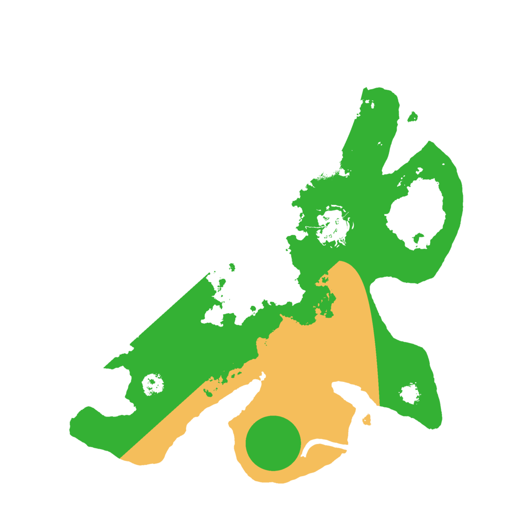 Biome Rust Map: Procedural Map, Size: 2500, Seed: 55409357