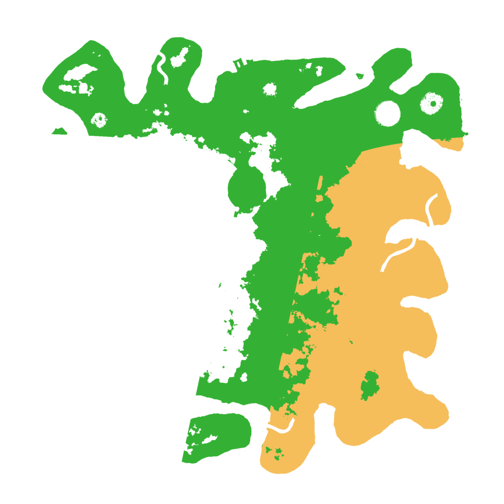 Biome Rust Map: Procedural Map, Size: 3500, Seed: 64718332