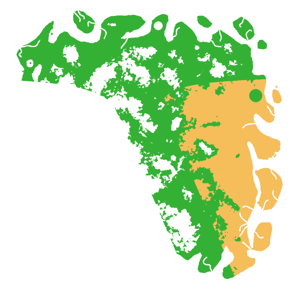 Biome Rust Map: Procedural Map, Size: 6000, Seed: 6598