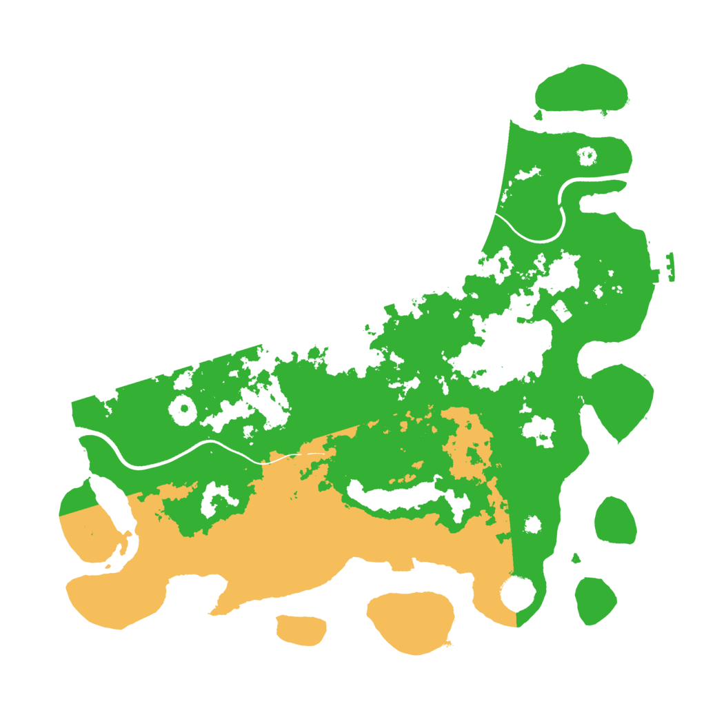 Biome Rust Map: Procedural Map, Size: 3700, Seed: 888