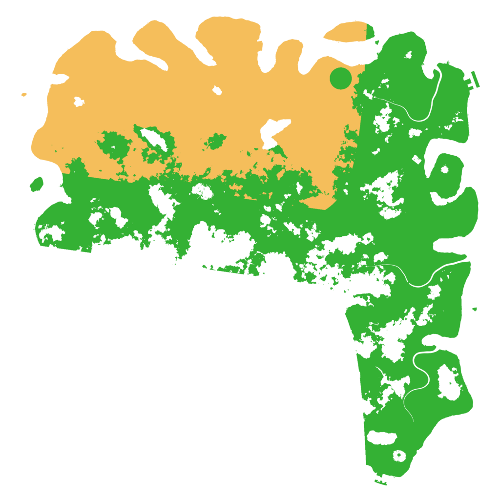 Biome Rust Map: Procedural Map, Size: 6000, Seed: 16111971