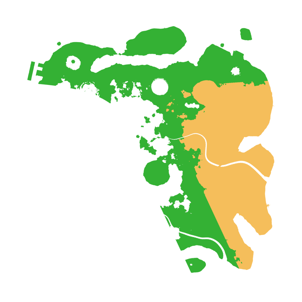 Biome Rust Map: Procedural Map, Size: 3200, Seed: 121