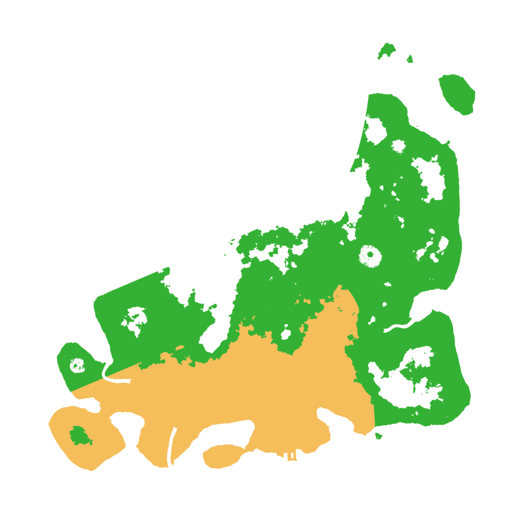 Biome Rust Map: Procedural Map, Size: 3500, Seed: 918230504