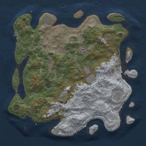 Thumbnail Rust Map: Procedural Map, Size: 4000, Seed: 1944, 18 Monuments