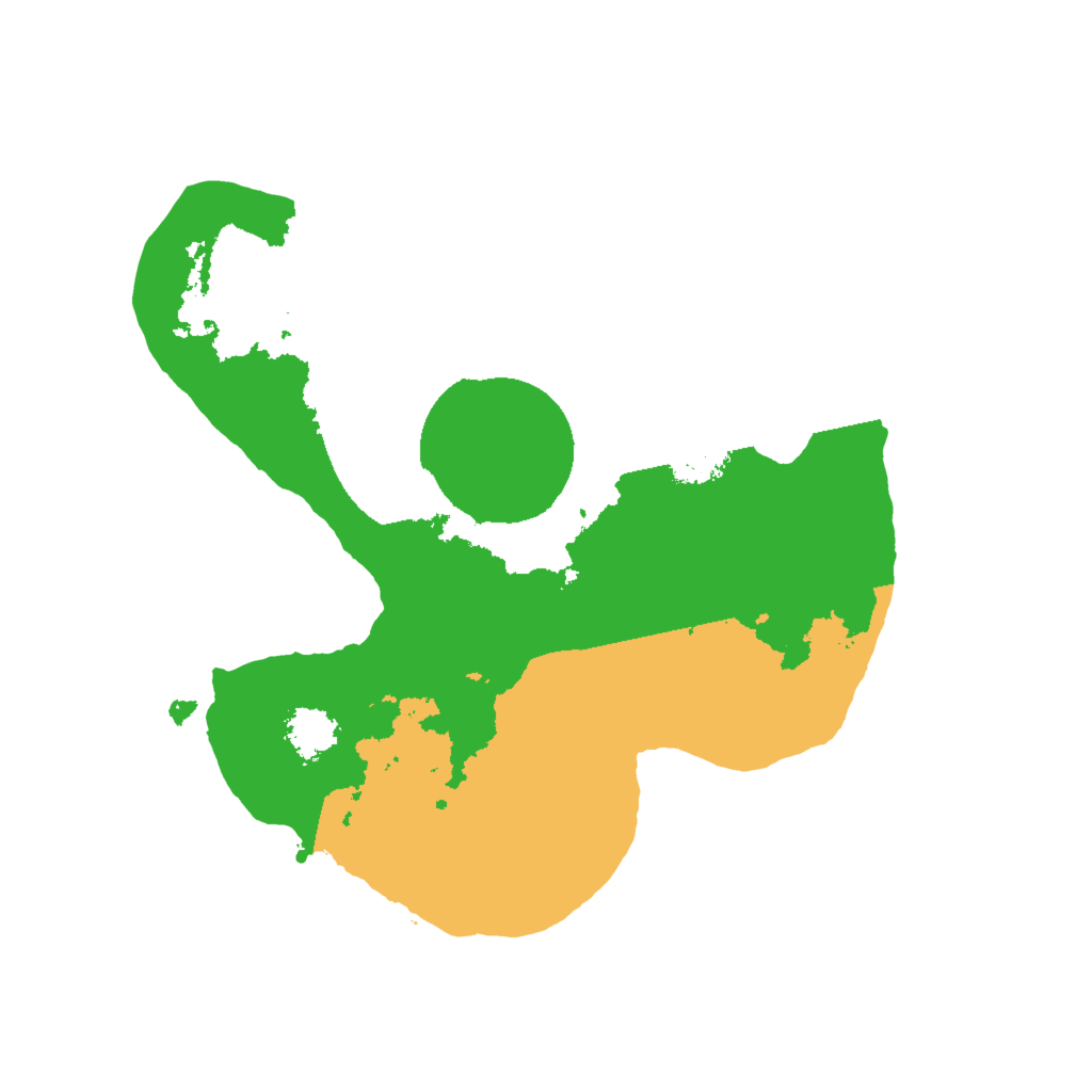 Biome Rust Map: Procedural Map, Size: 2000, Seed: 100204203