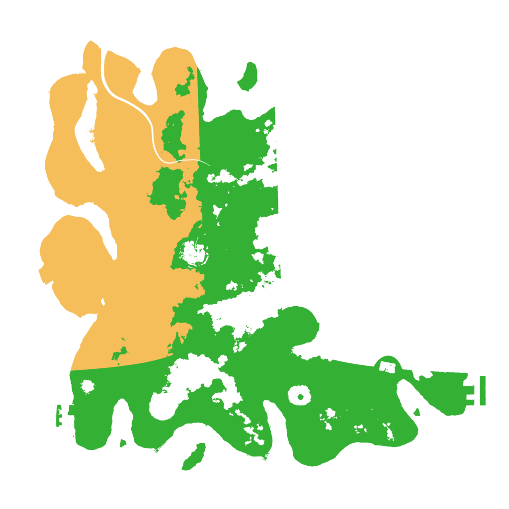Biome Rust Map: Procedural Map, Size: 3500, Seed: 3760418