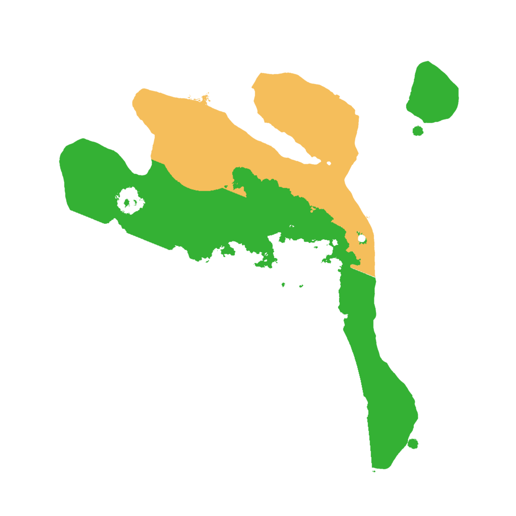 Biome Rust Map: Procedural Map, Size: 2000, Seed: 617977142