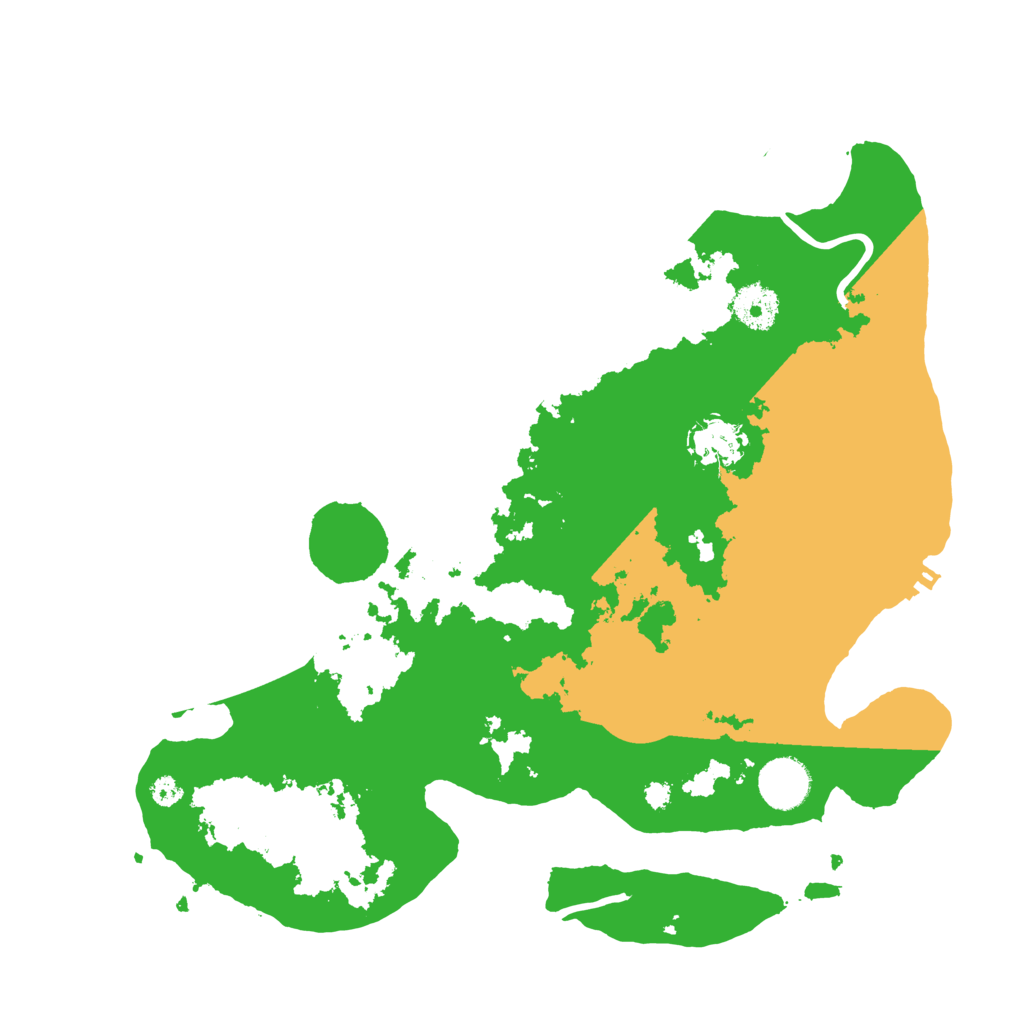 Biome Rust Map: Procedural Map, Size: 3500, Seed: 1165713345