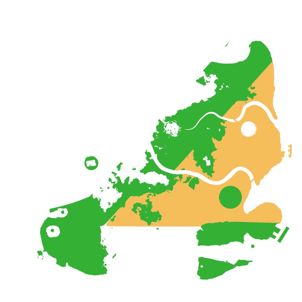 Biome Rust Map: Procedural Map, Size: 3500, Seed: 1165713345