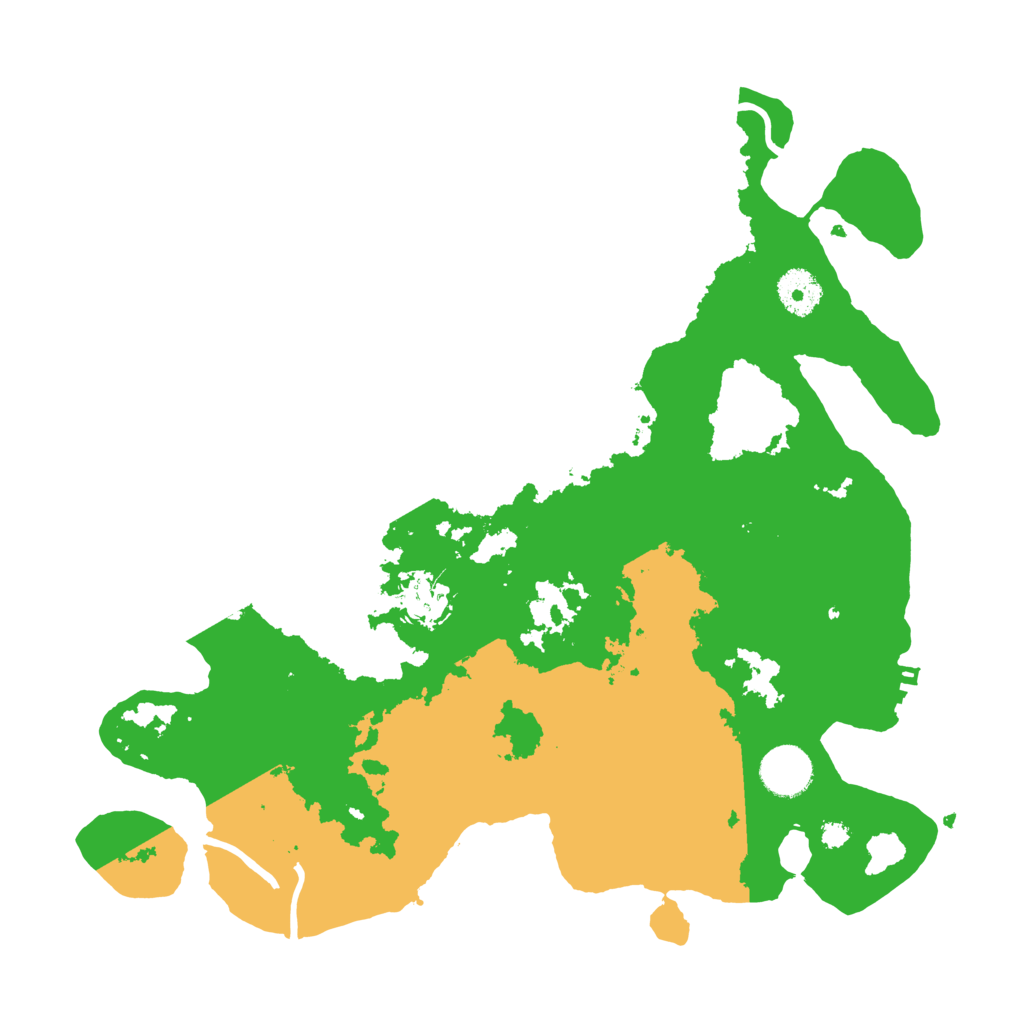 Biome Rust Map: Procedural Map, Size: 3500, Seed: 36514479