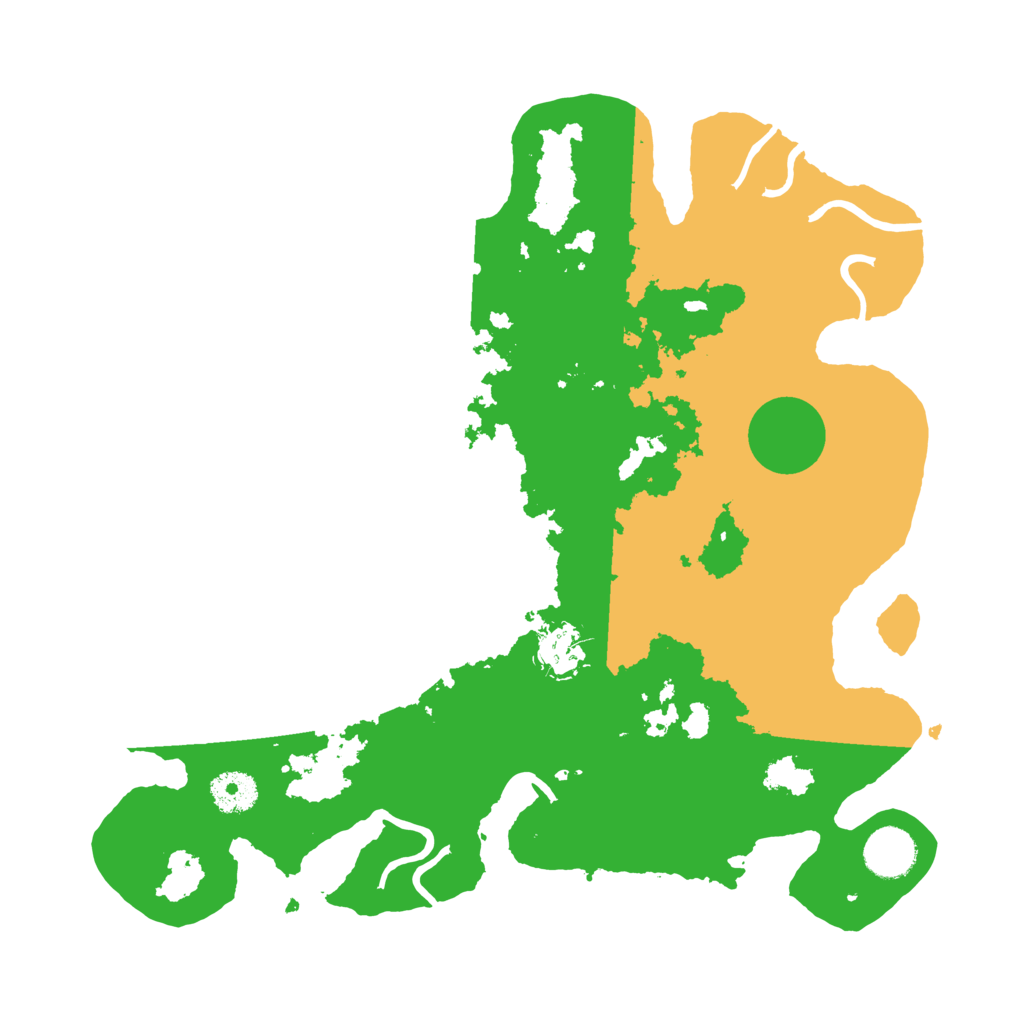Biome Rust Map: Procedural Map, Size: 3500, Seed: 93752598