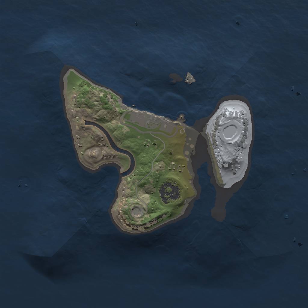 Rust Map: Procedural Map, Size: 1500, Seed: 670115496, 5 Monuments
