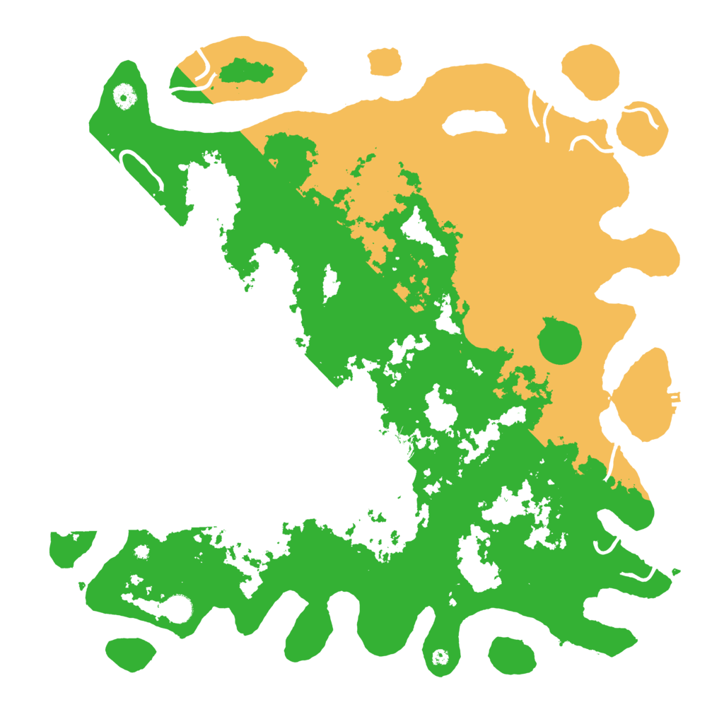 Biome Rust Map: Procedural Map, Size: 4500, Seed: 1597283121