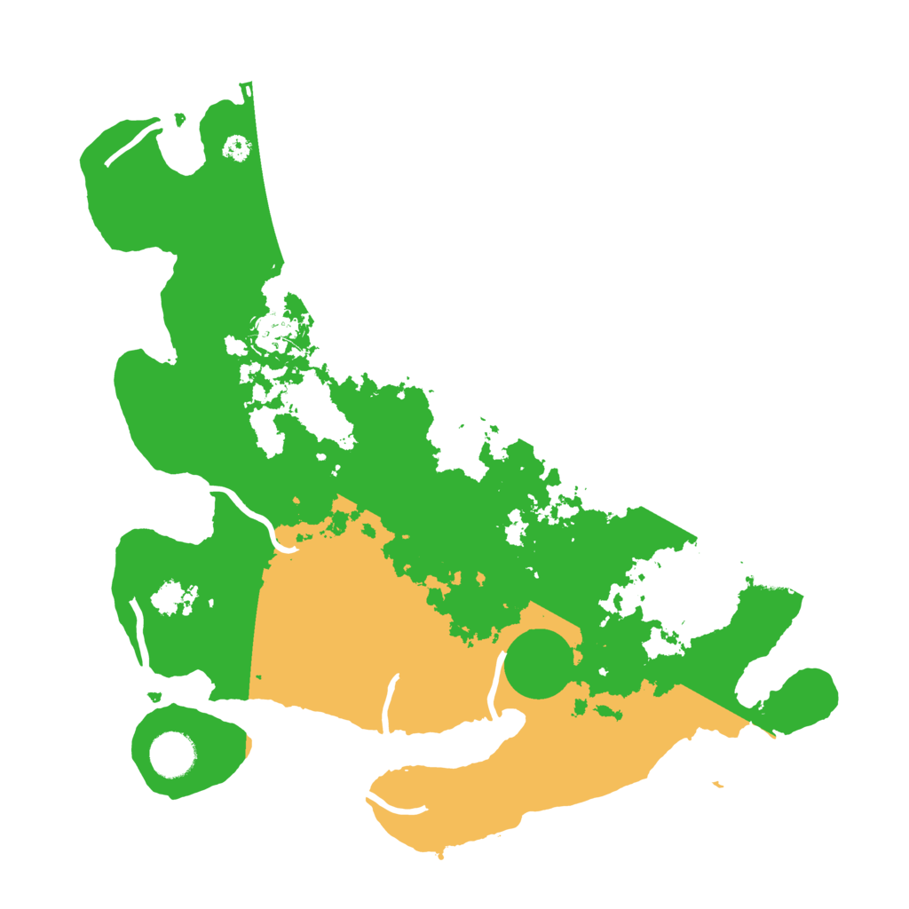Biome Rust Map: Procedural Map, Size: 3500, Seed: 52195109