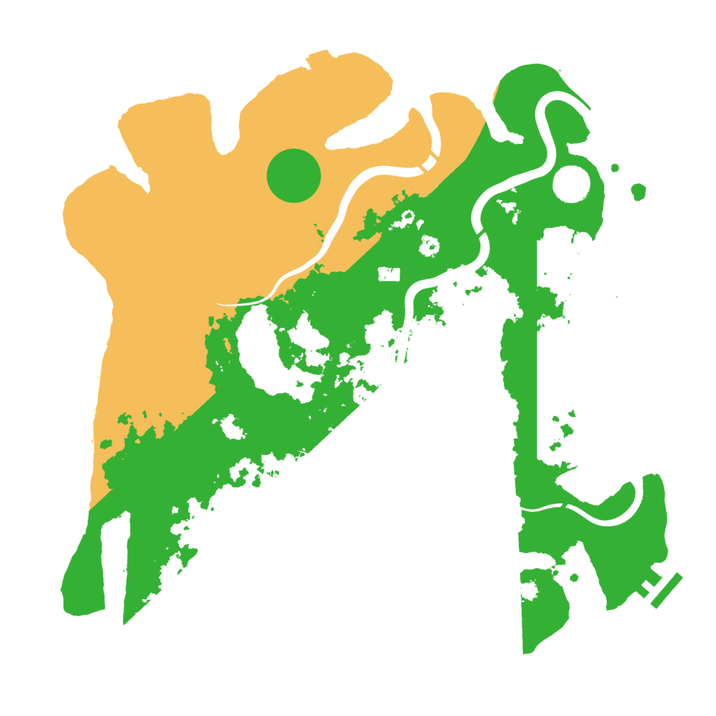 Biome Rust Map: Procedural Map, Size: 3500, Seed: 671588