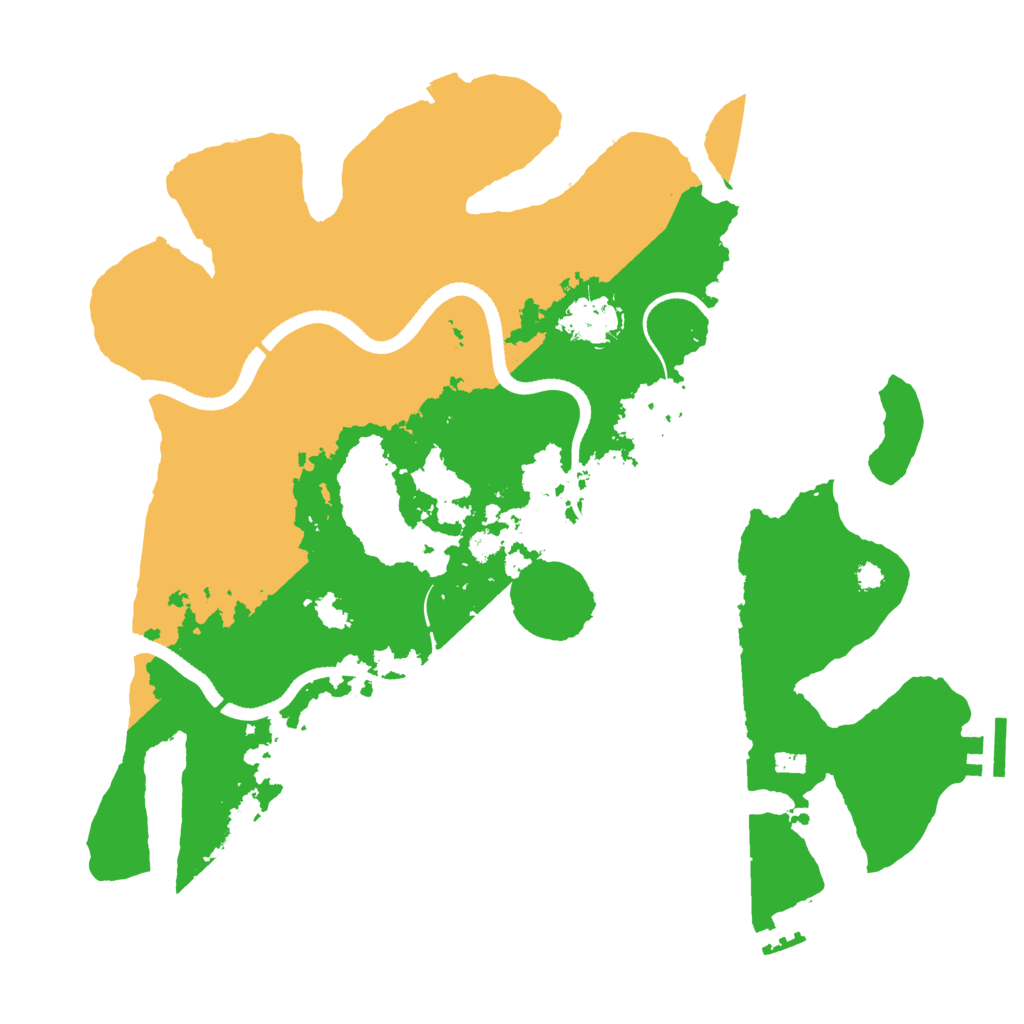 Biome Rust Map: Procedural Map, Size: 3500, Seed: 671588