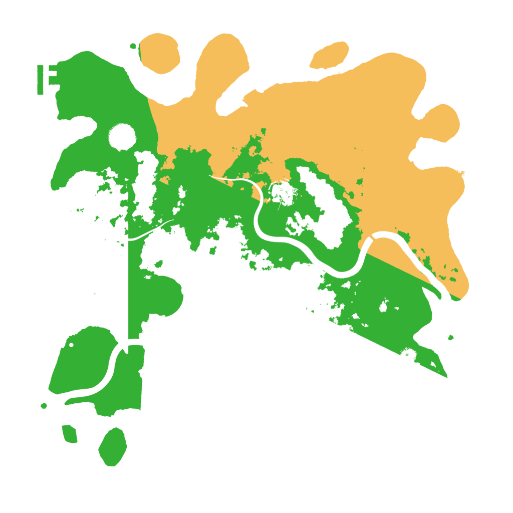 Biome Rust Map: Procedural Map, Size: 3500, Seed: 41217532