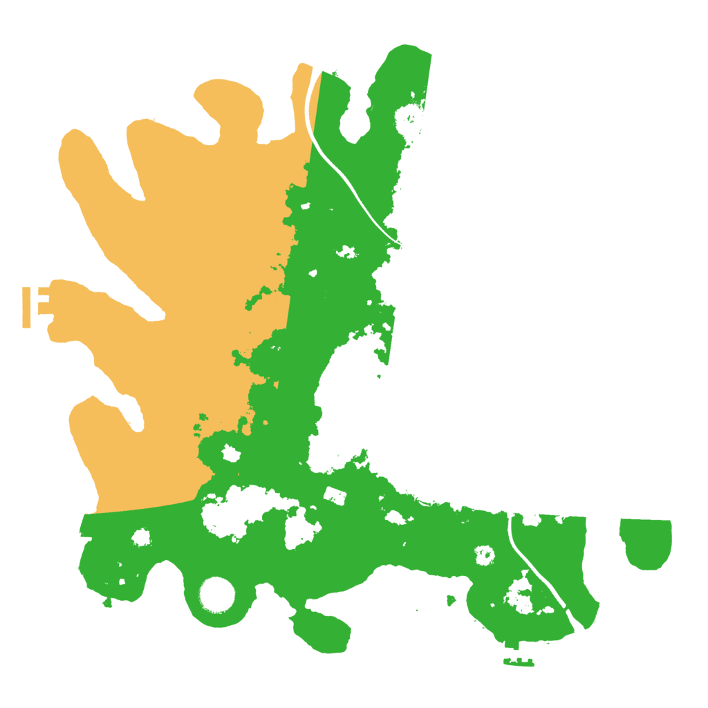 Biome Rust Map: Procedural Map, Size: 3500, Seed: 34287734