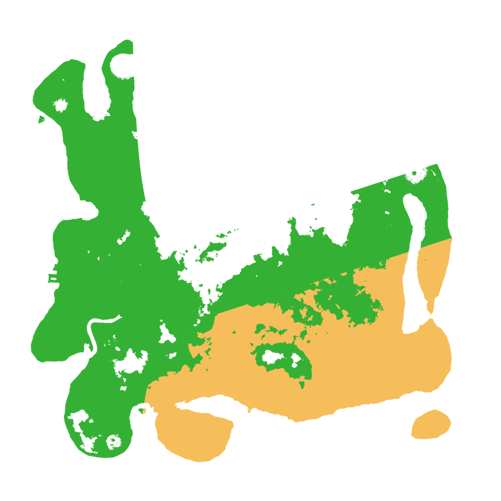 Biome Rust Map: Procedural Map, Size: 3500, Seed: 55579736