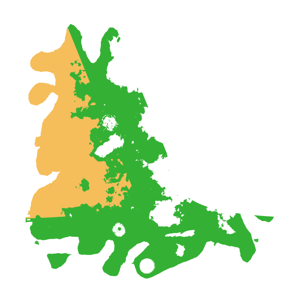 Biome Rust Map: Procedural Map, Size: 3500, Seed: 18095161