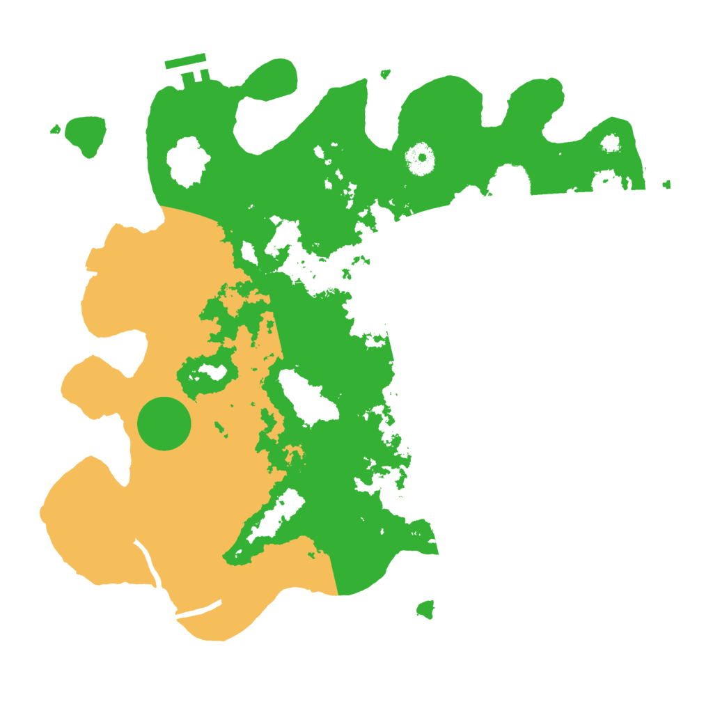 Biome Rust Map: Procedural Map, Size: 3500, Seed: 61996277