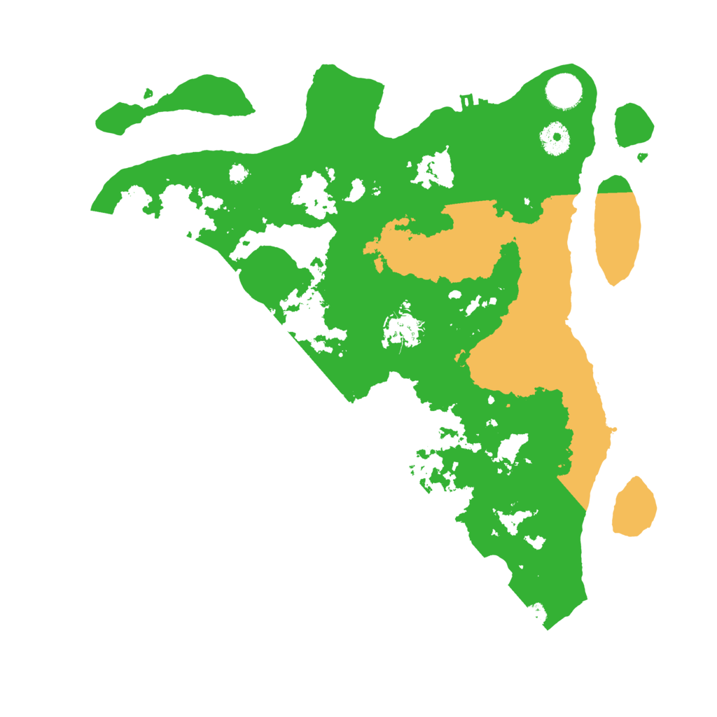 Biome Rust Map: Procedural Map, Size: 3500, Seed: 97968397