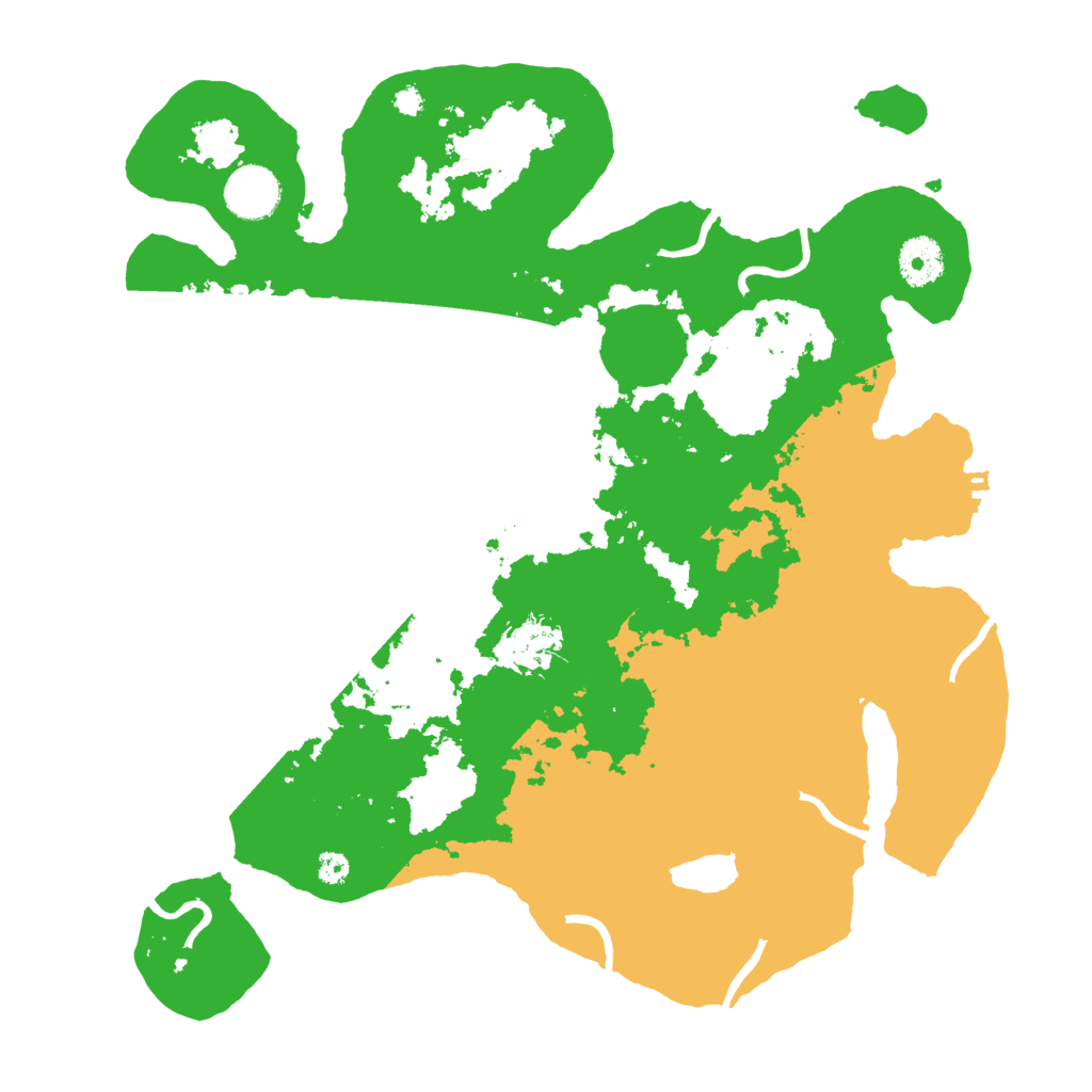 Biome Rust Map: Procedural Map, Size: 3500, Seed: 42685827