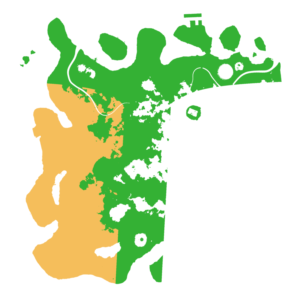 Biome Rust Map: Procedural Map, Size: 3500, Seed: 13403059