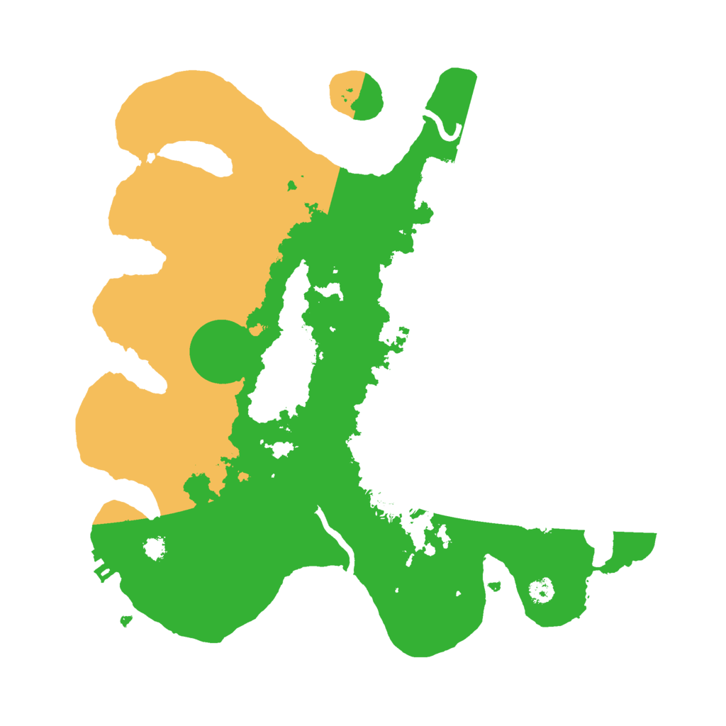 Biome Rust Map: Procedural Map, Size: 3000, Seed: 43798713