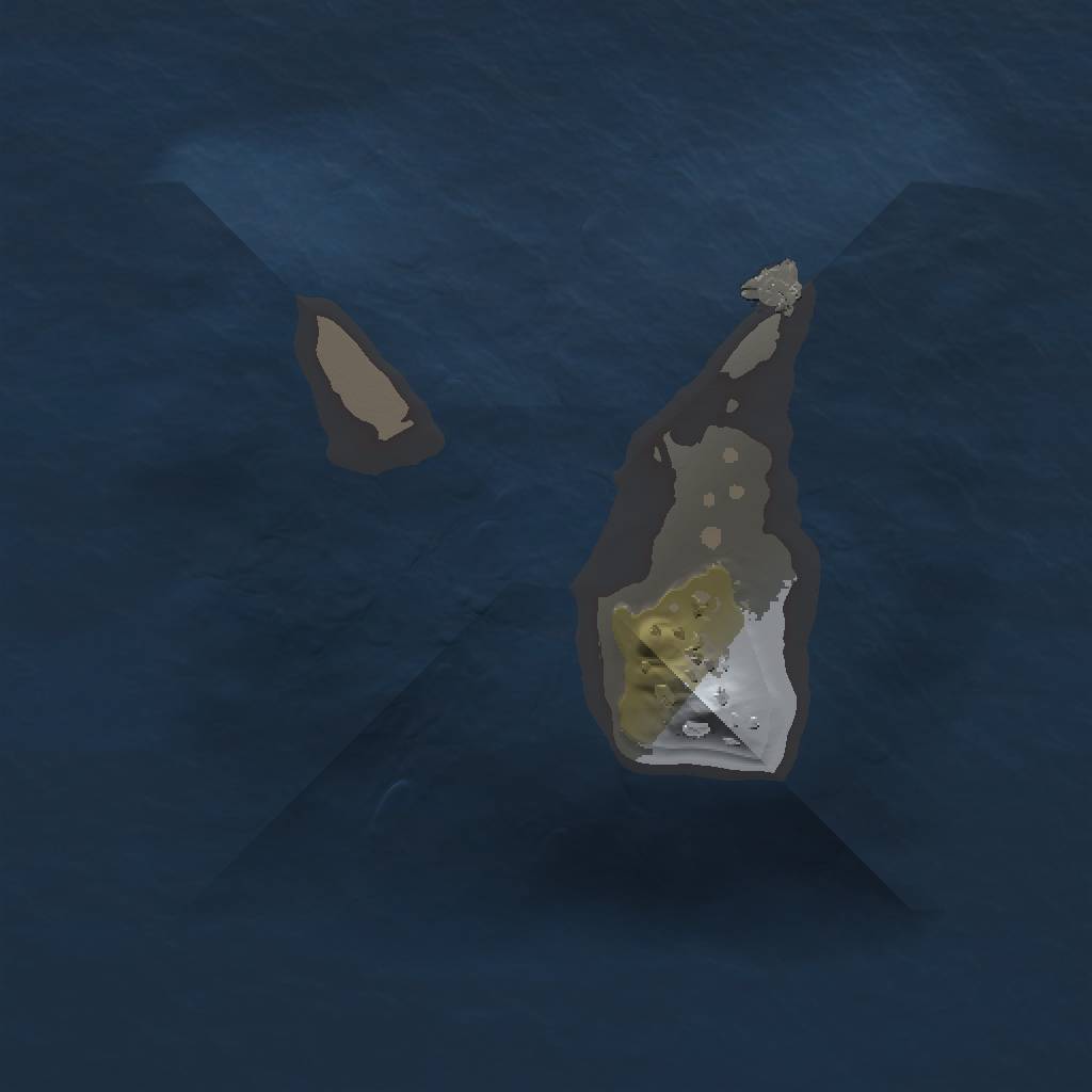 Rust Map: Procedural Map, Size: 1000, Seed: 308859, 3 Monuments