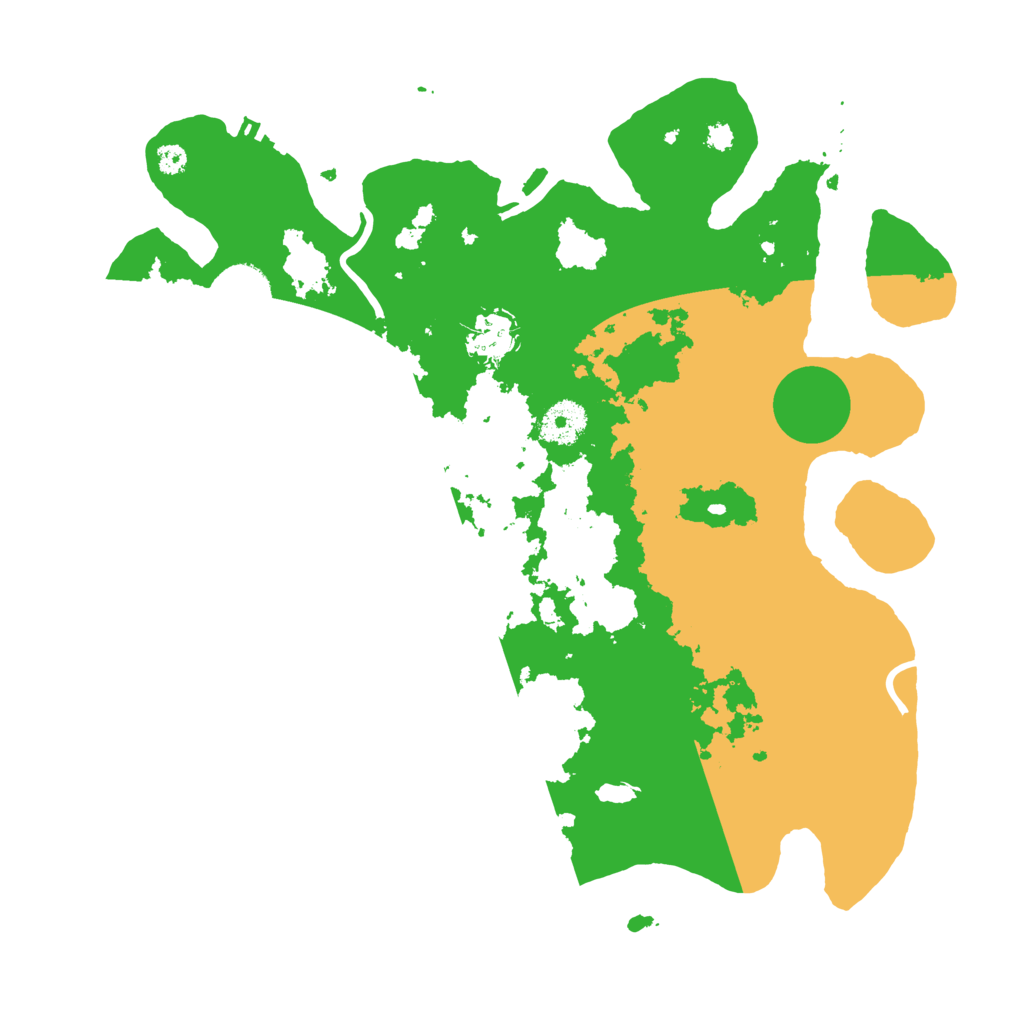 Biome Rust Map: Procedural Map, Size: 3500, Seed: 57072875