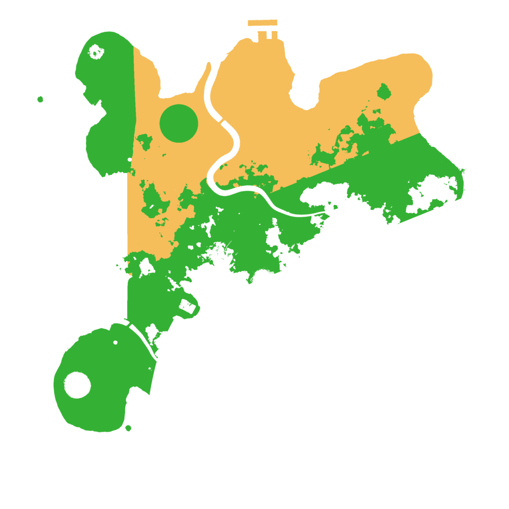 Biome Rust Map: Procedural Map, Size: 3500, Seed: 81026288